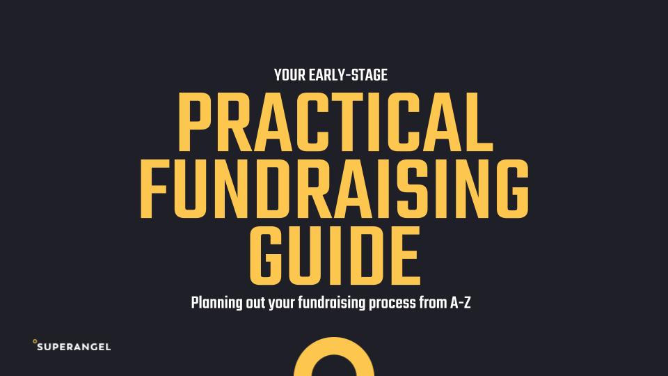 Fundraising stages defined (Angel/Pre-Seed/seed/Series A